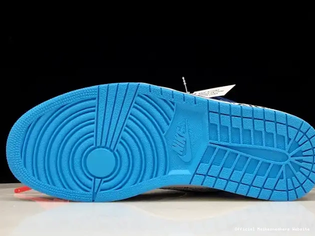 Official Maikesneakers AQ0818-148 1 Off-White Jordan Blue Air UNC Powder 0503